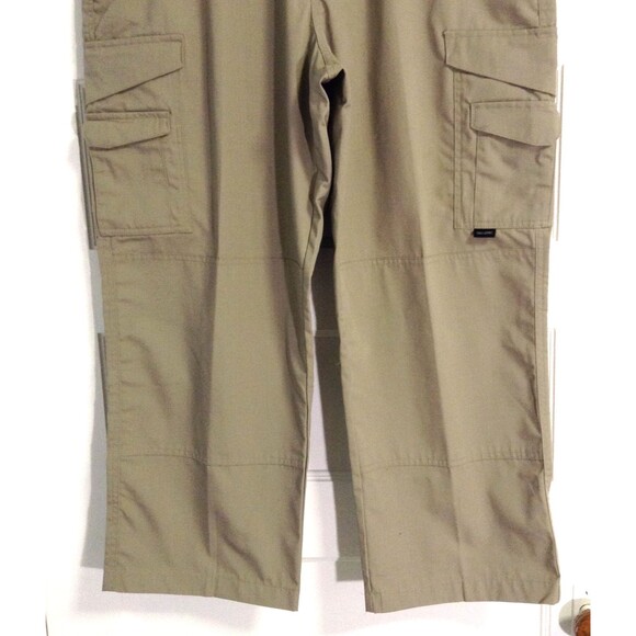 Tru-Spec Tactical Pants Mens 38x27 Khaki 24-7 Series Cargo Ripstop Double Knee - Picture 3 of 10
